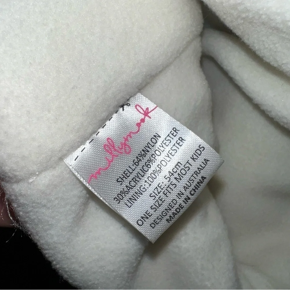 MILLYMOOK AND DOZER Girls' Pink & White Beanie ROSA One Size Fits Most Kids